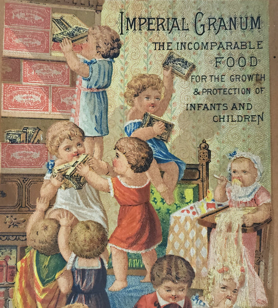 Imperial Granum Medicinal Food Victorian Trade Card John Carle & Sons New York