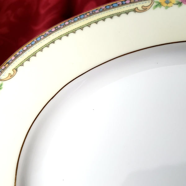 Oval Porcelain Serving Platter 12" Delaware Derby Pattern by TK Thun Bohemia
