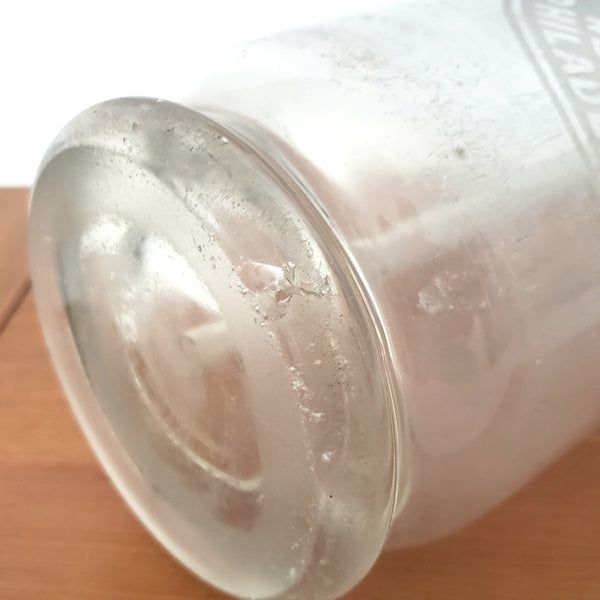 Vintage Clear Siphon Seltzer Bottle L. CLEIMEN Mineral Waters Philadelphia PA