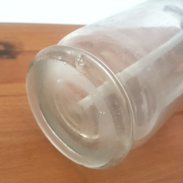 Vintage Clear Siphon Seltzer Bottle L. CLEIMEN Mineral Waters Philadelphia PA