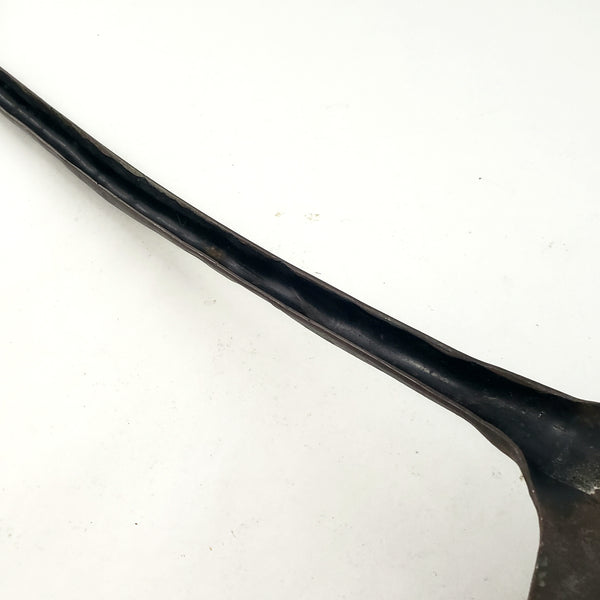 Large Antique Hand Forged Wrought Iron Spatula with Oversized Blade