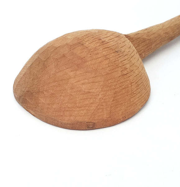 Vintage Carved Wooden Long Handled Ladle Dipper 23 inches