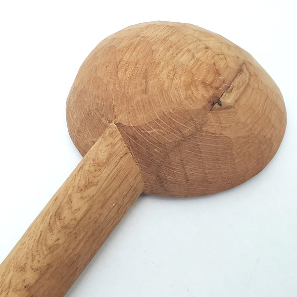 Vintage Carved Wooden Long Handled Ladle Dipper 23 inches