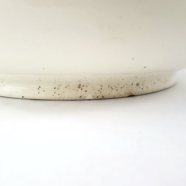 Antique Ceramic Wash Bowl Basin Blue Floral 13 1/2"