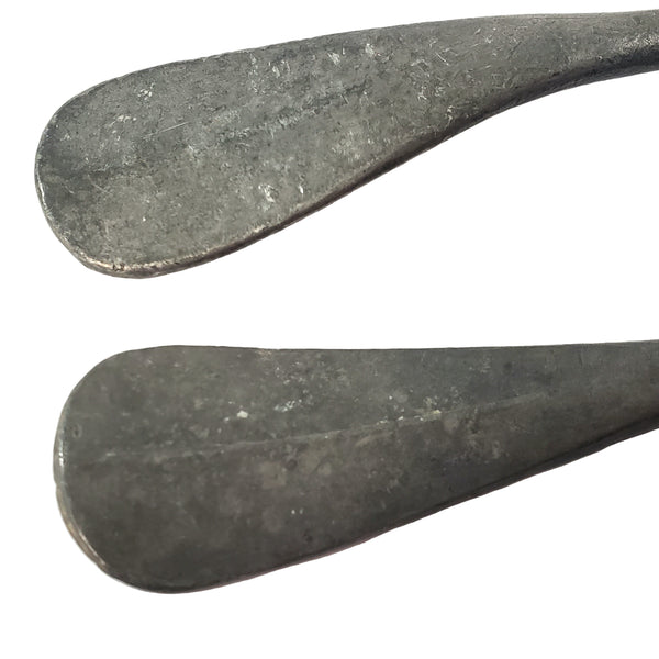 Old Antique Pewter Tablespoons Collection of 6