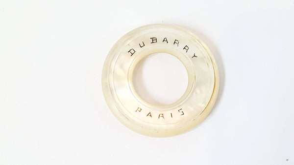 Antique DU BARRY PARIS Mother Of Pearl & Brass Opera Glasses Original Case - Needs Repair