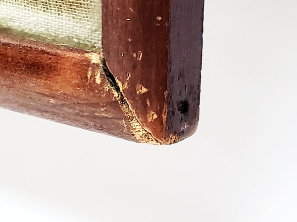 Antique 19th Century Framed Child's American School Girl Alphabet Sampler - Signed