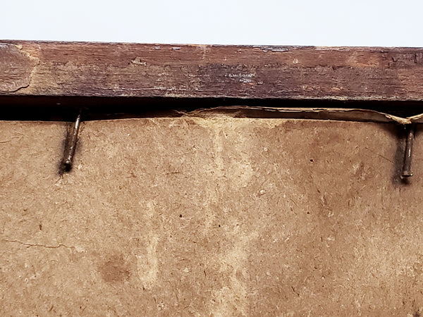 Antique 19th Century Framed Child's American School Girl Alphabet Sampler - Signed