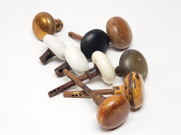 Vintage Door Knobs - Group of 9 Materials- Variety