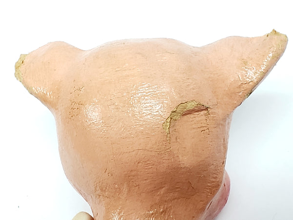 Rare 1930's Paper Mache "Three Little Pigs" Hand Puppets - WPA Museum Extension Project