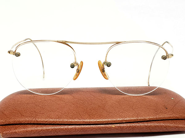 Vintage Spectacles 12K Gold Filled by Bausch & Lomb ~ 1930 - 1940's