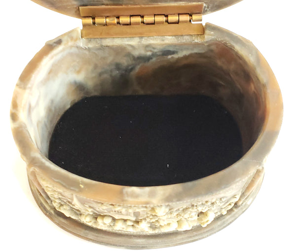 Incolay Stone Jewelry Trinket Box "La Vie Village" No. 1-5017