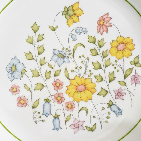 Vintage Corelle 12 Piece Dinnerware "Meadow" Pattern by Corning c. 1976-1986