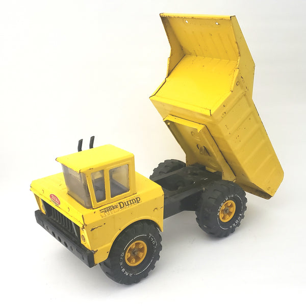 Vintage Mighty Tonka Dump Truck No. 3900 Yellow Pressed Steel c. 1970-1973
