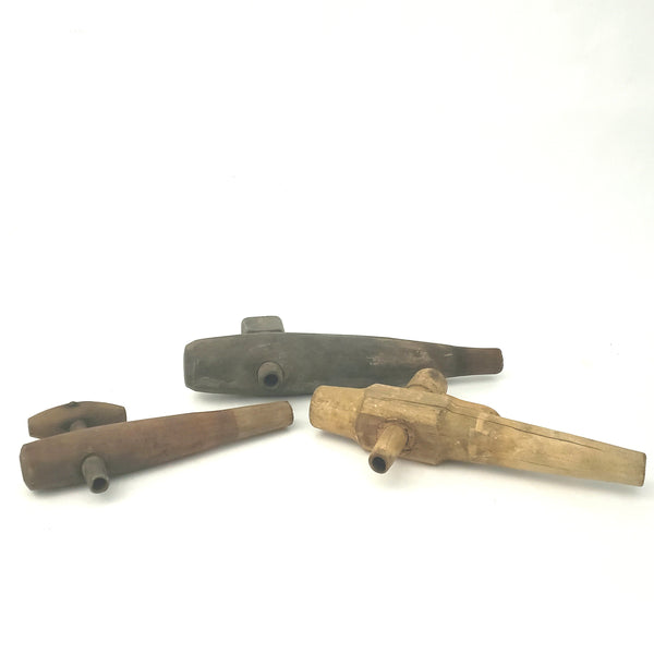 Vintage Wooden Barrel Taps, Keg Spigots ~ Collection of 3