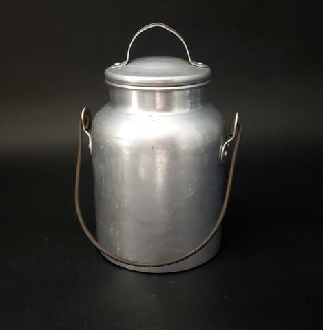 Early MIRRO Alumiinum Milk Cream Pail with Lid 7 inch Bail Handle AGM Co. Wisconsin
