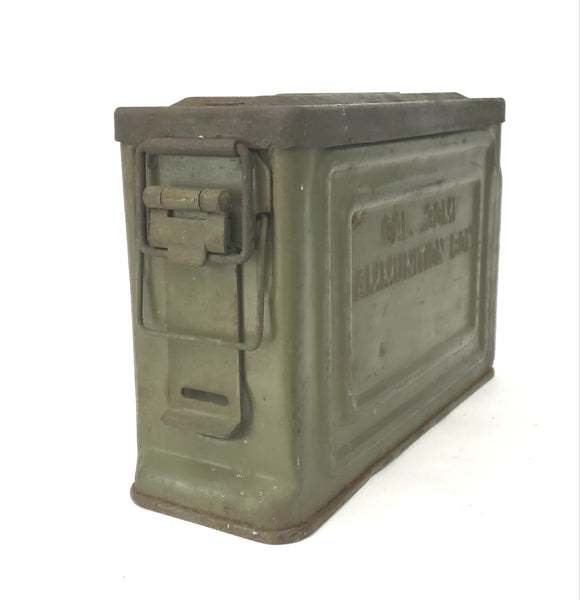 WWII U.S. Steel Military Ammunition Box .30 CAL by REEVES Green