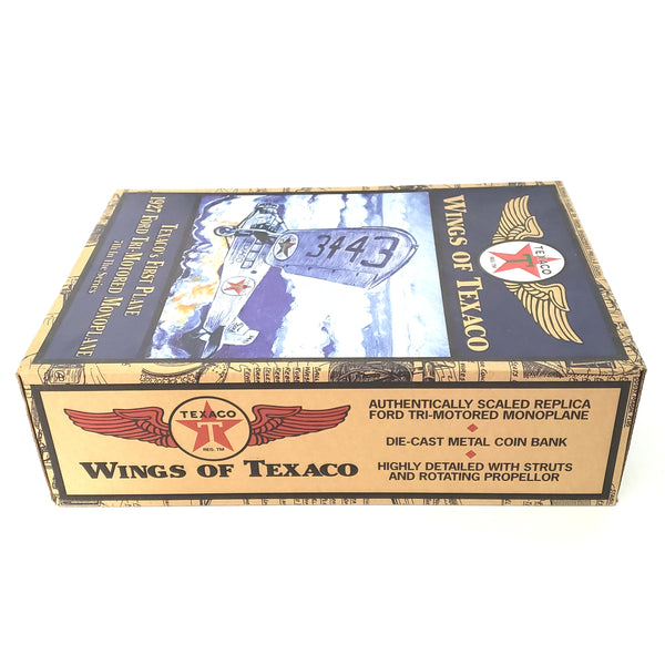 Wings of Texaco 1927 Ford Tri Motored Monoplane Die Cast Metal Replica Coin Bank