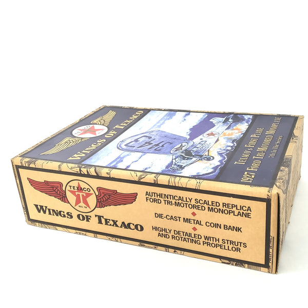 Wings of Texaco 1927 Ford Tri Motored Monoplane Die Cast Metal Replica Coin Bank