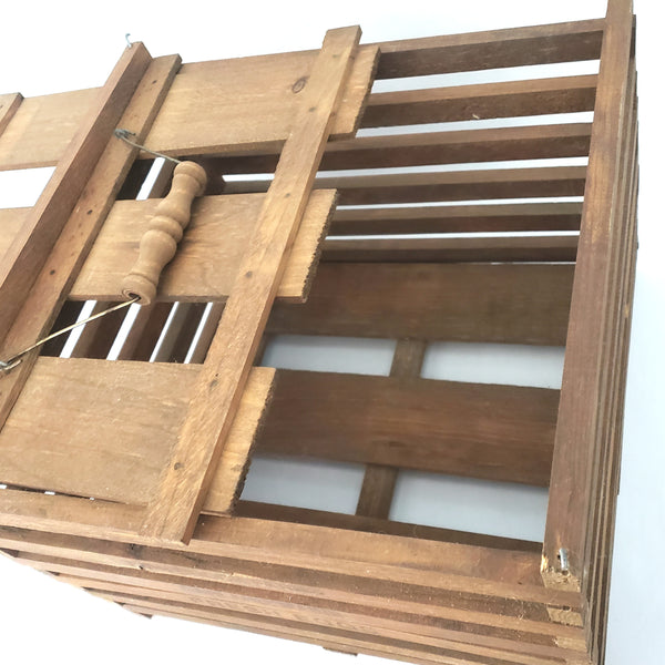 Antique Farmhouse Wooden Egg Crate Carrier Twin Brook Farms Garland, Maine
