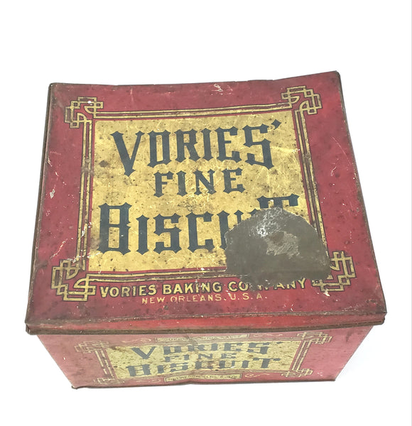 Antique Advertising Biscuit Red Vories Baking Company New Orleans USA