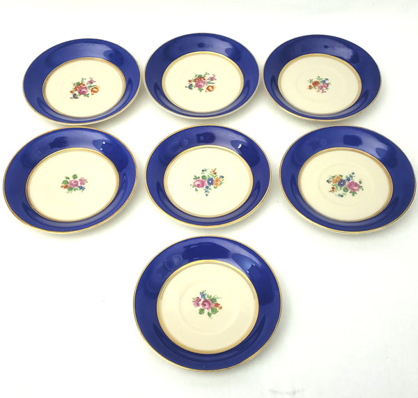 Elegant Vintage Demitasse Espresso Cup and Saucer Set of 7 Arabia Finland 1930s - 1940