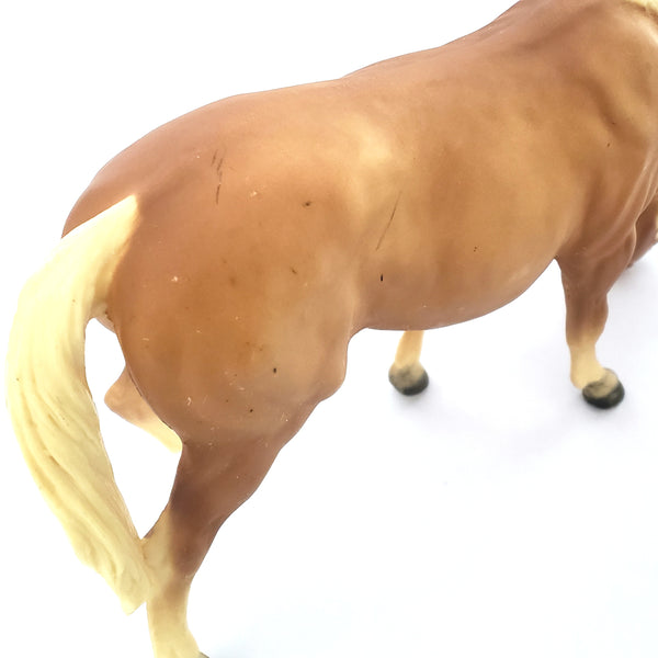 Pair of Breyer Horses Grazing Palomino Mare and Foal #1433