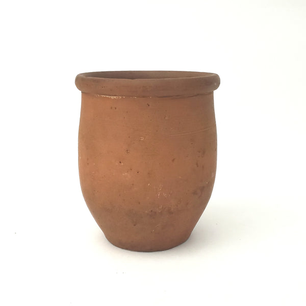 Antique Redware Apple Butter Pottery Crock 5" Southeastern Pennsylvania
