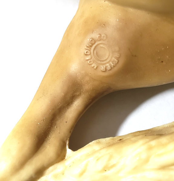 Vintage Breyer Cheyenne Western Prancing Horse #112 Palomino with Saddle and Reins