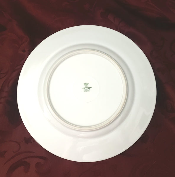 Porcelain Salad Plates Delaware Derby Set of 5 by TK Thun Bohemia Czechoslovakia