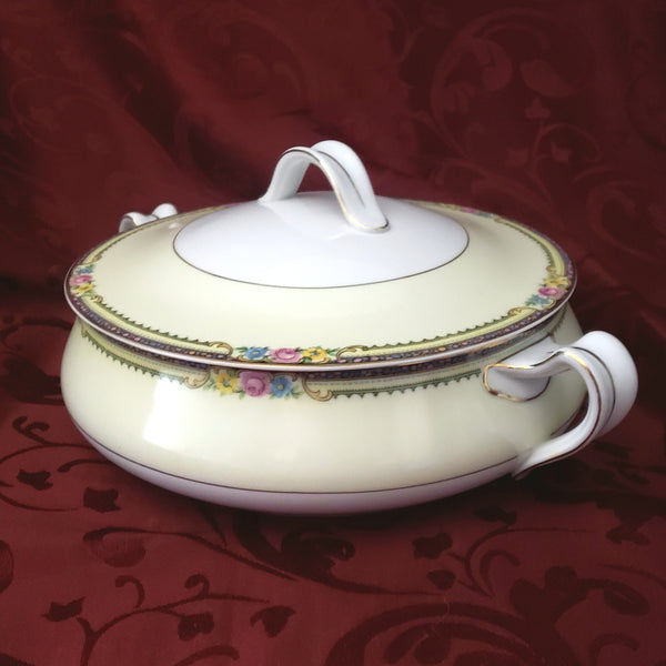 Porcelain Round Covered Vegetable Serving Bowl Delaware-Derby by TK Thun Bohemia
