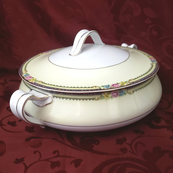 Porcelain Round Covered Vegetable Serving Bowl Delaware-Derby by TK Thun Bohemia