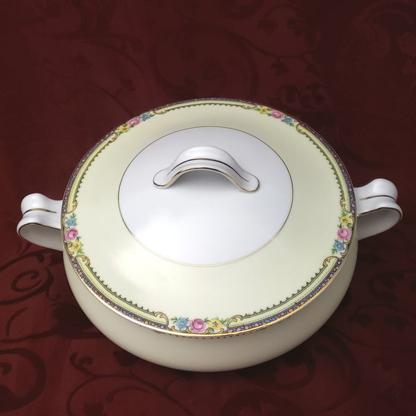 Porcelain Round Covered Vegetable Serving Bowl Delaware-Derby by TK Thun Bohemia