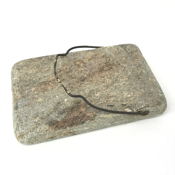 Antique Soapstone Bed and Foot Warmer with Original Metal Hanger