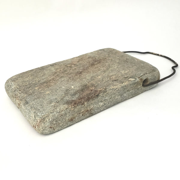 Antique Soapstone Bed and Foot Warmer with Original Metal Hanger