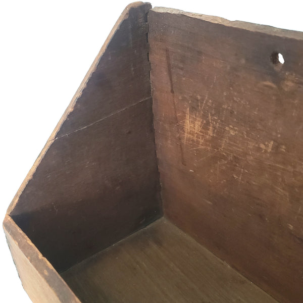 Primitive Handcrafted Wooden Rectangular Kitchen Farmhouse Shelf