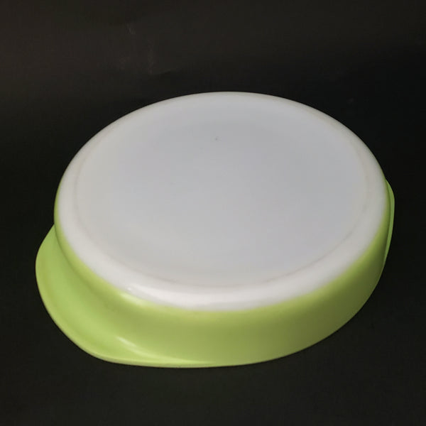 Vintage PYREX Lime Green Round Casserole Dishes Set of 2 ~ 1950s