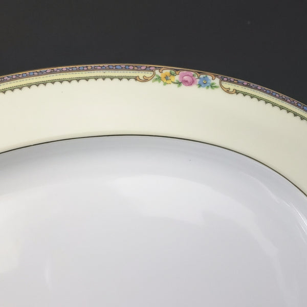 Oval Porcelain Serving Platter 16" Delaware Derby Pattern by TK Thun Czechoslovakia