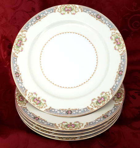 Noritake Porcelain Dinner Plates Set of 5 ARDMORE Pattern #3066