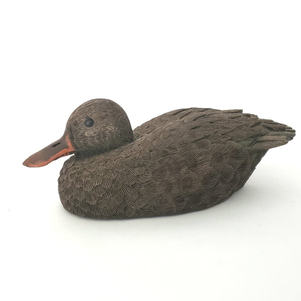 Vintage Carved Duck Sculptures Figurine Signed Numbered by Artist Jim Palmer