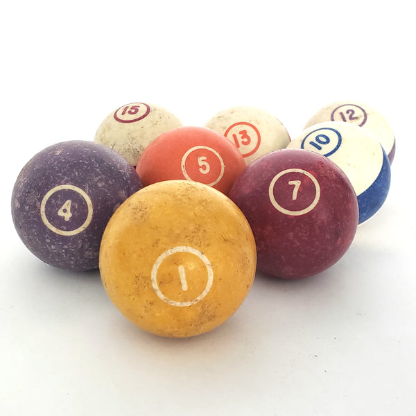 Vintage Billiard Pool Balls Lot of 9 Repurpose or Display