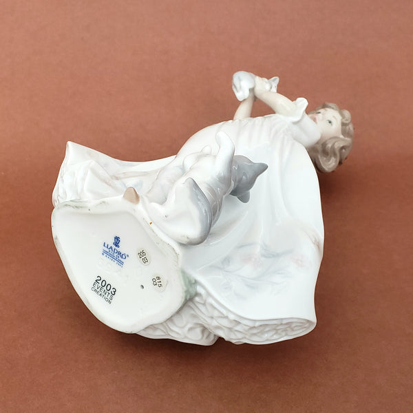 Lladro Porcelain Figurine "Kittens Gathering" #6941 Spain Retired with Original Box