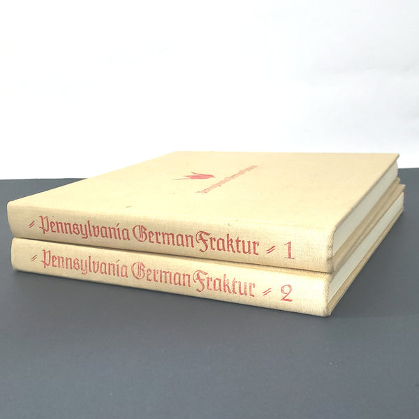 Pennsylvania German Fraktur Hardcover Books Volume 1 and 2