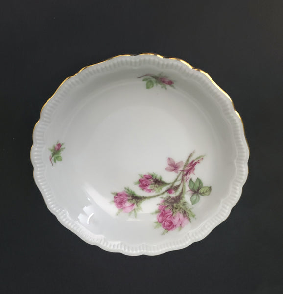 Vintage Porcelain China Collection "Moss Rose" by Jaeger & Co. Germany