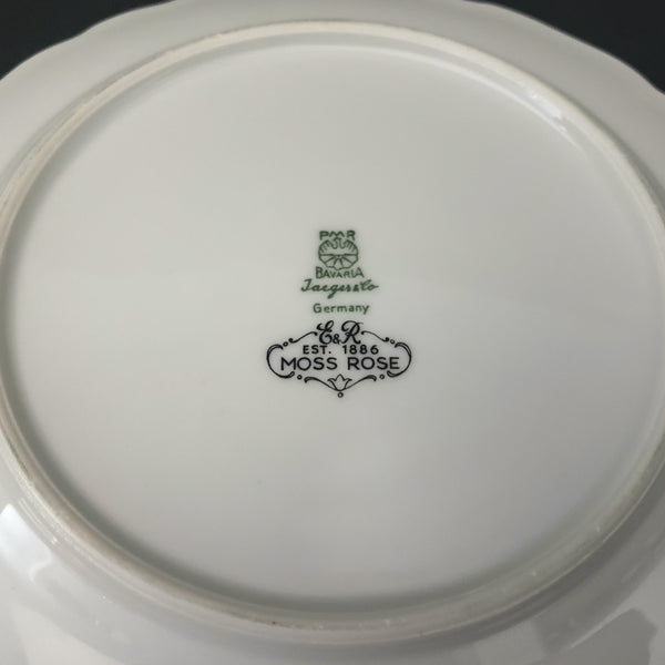 Vintage Porcelain China Collection "Moss Rose" by Jaeger & Co. Germany