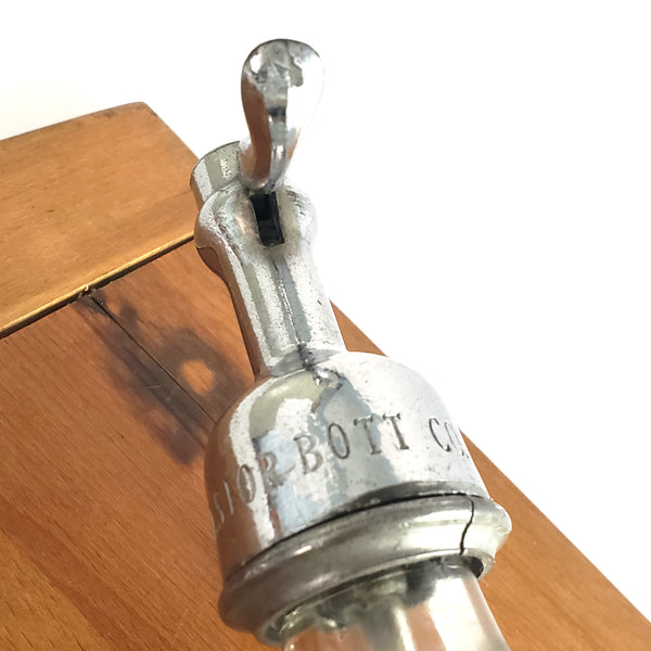 Antique Clear Siphon Seltzer Bottle EXCELSIOR BOTTLING WORKS Newark New Jersey