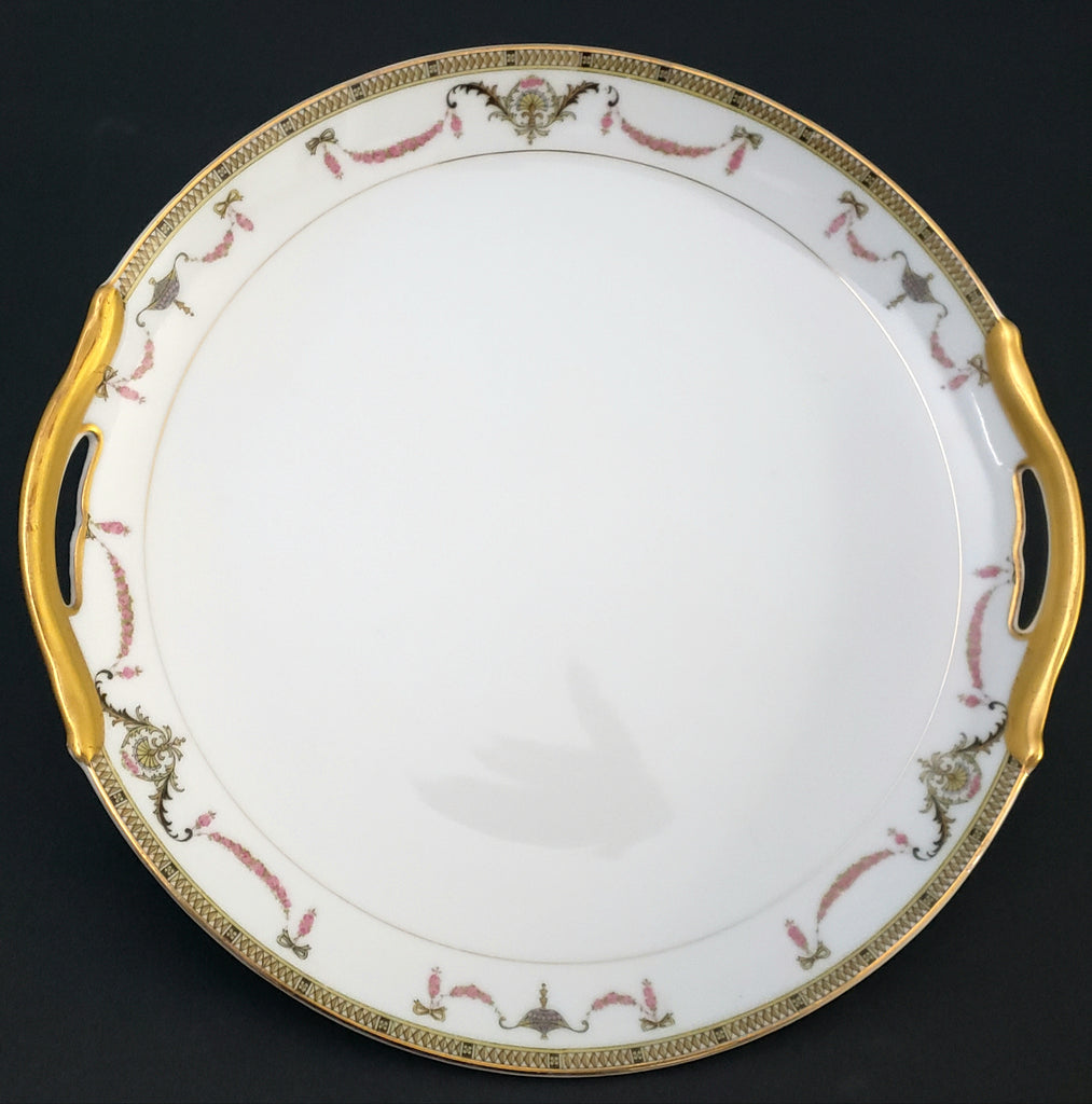 Noritake China Double Handle Cake Plate 5/8