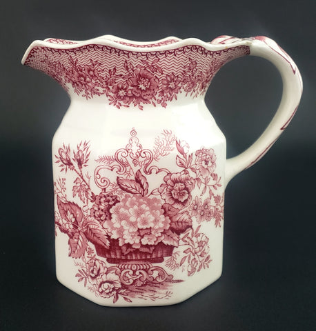 Mason's Ironstone Octagonal Jug Pitcher ASCOT Pattern Octagonal 20 oz.