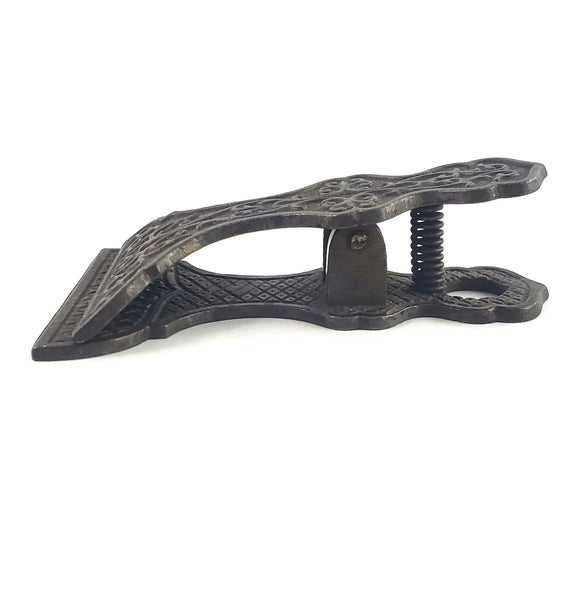 Antique Victorian Metal Receipt Holders Clip & Spikes Mercantile & Office Collection of 3