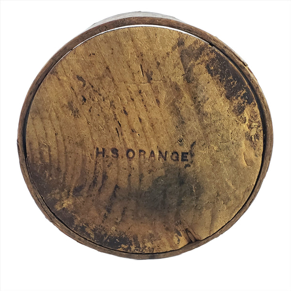 Antique Oak Bentwood Dry Measure 4" Signed H.S. ORANGE